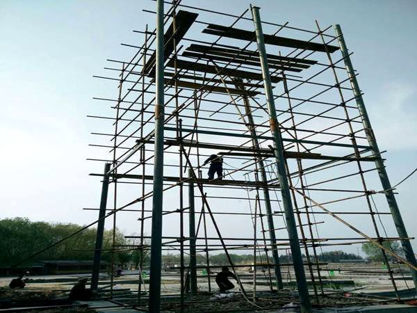 塔架现场施工